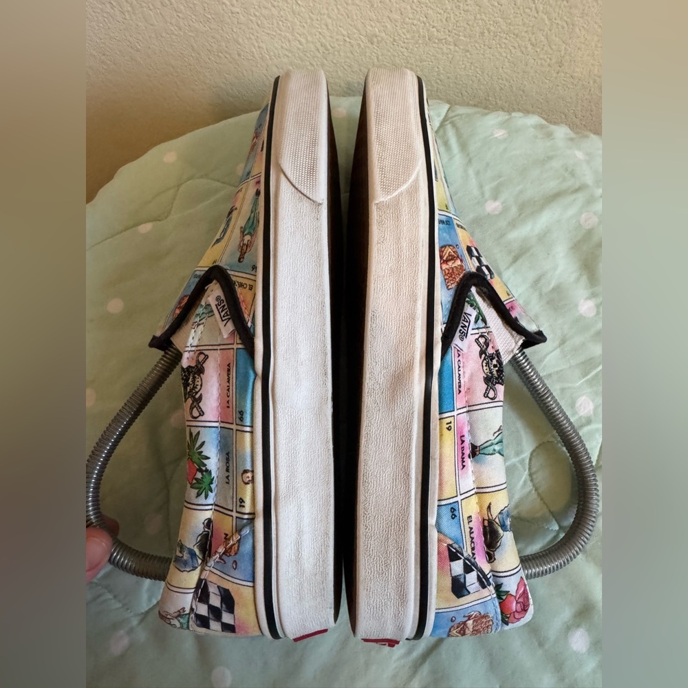 Vans Multicolor Lotería Print Sneakers Women size 9.5 - Picture 7 of 16